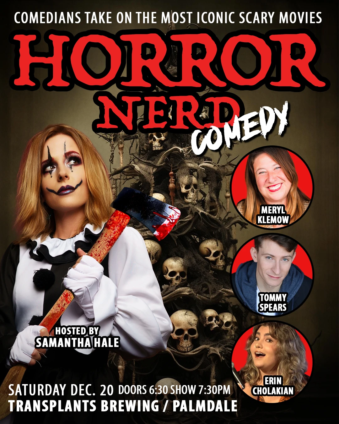 Event poster for comedy