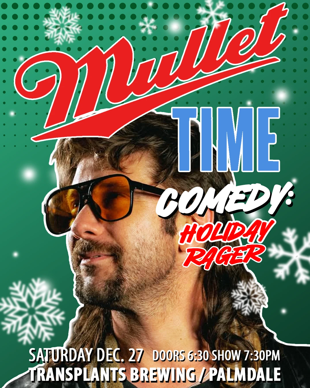Event poster for comedy