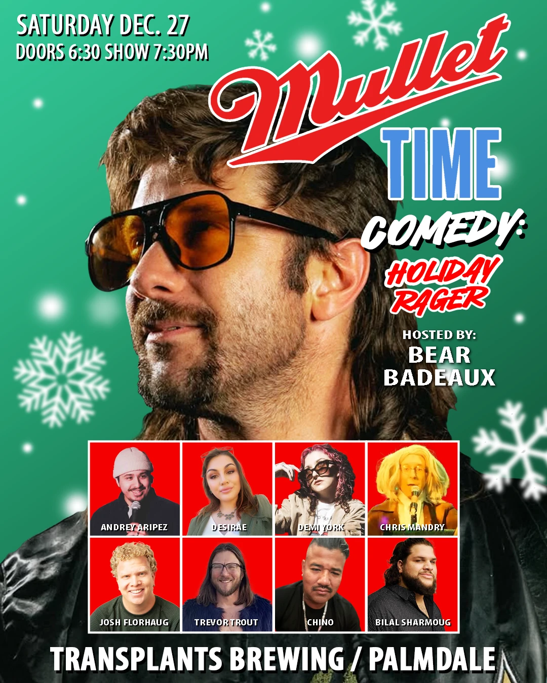 Event poster for comedy