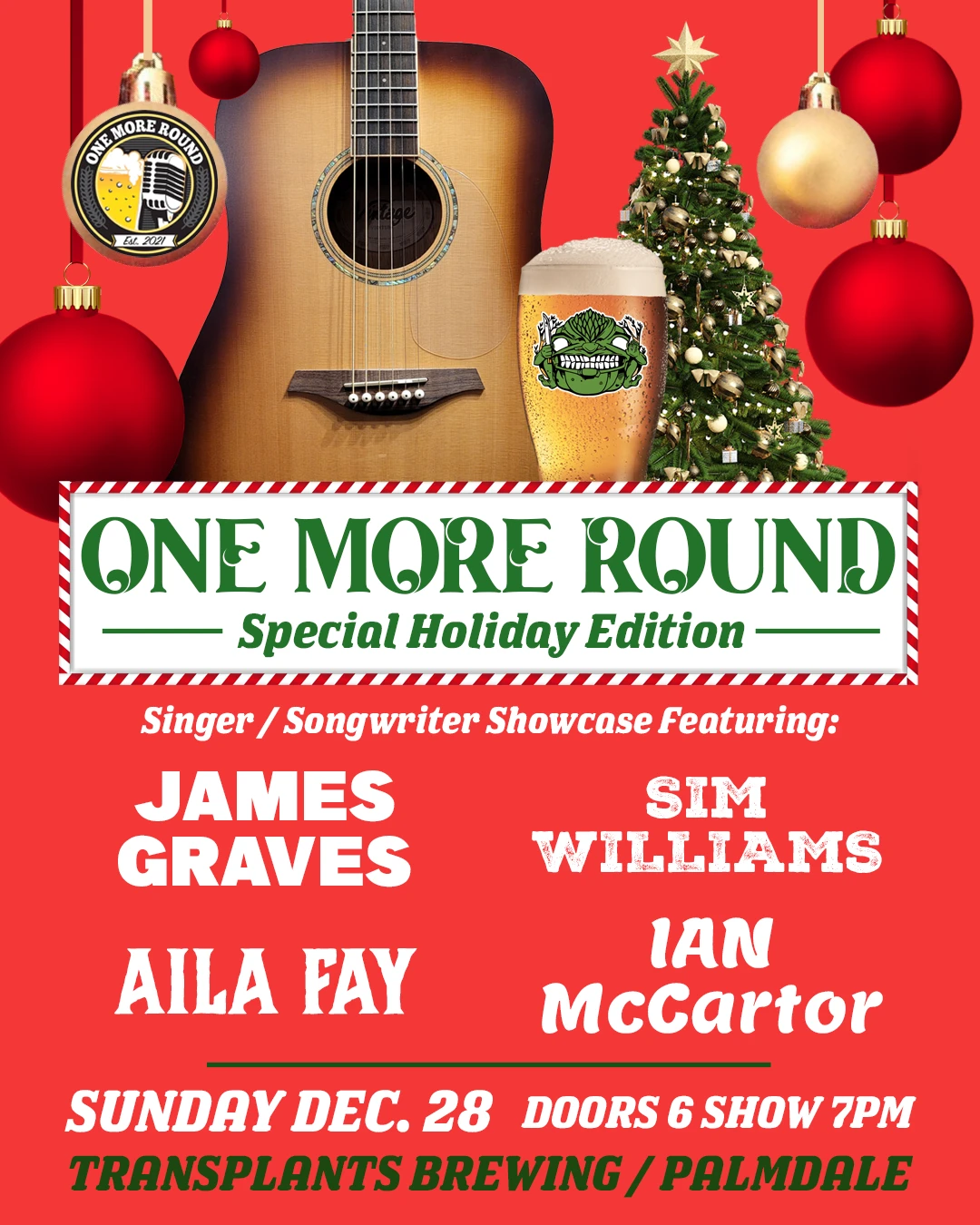 Event poster for concert