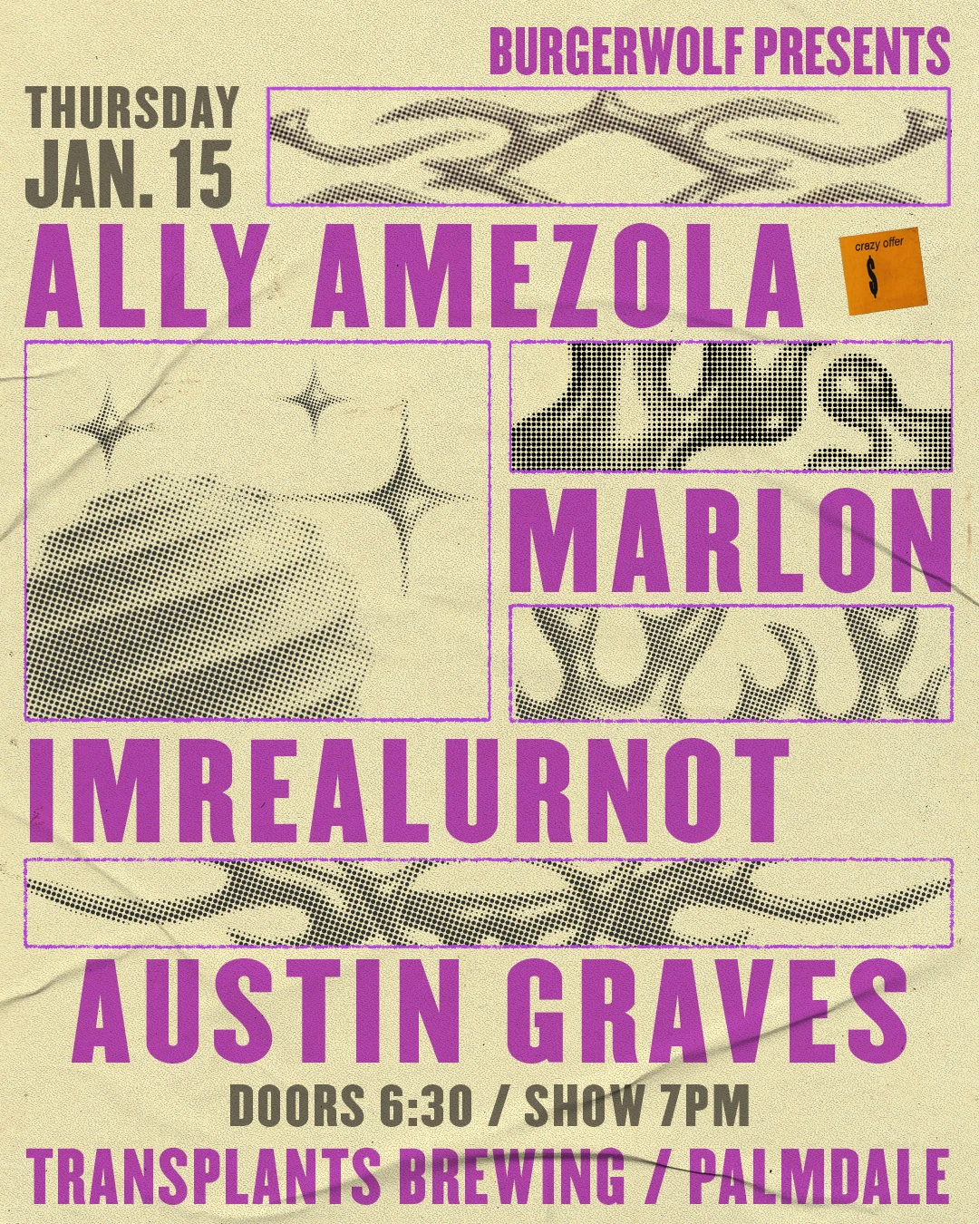 Event poster for concert