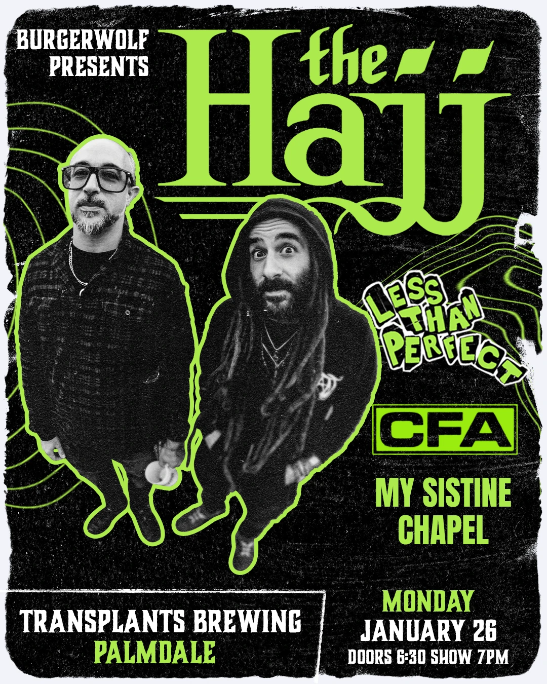 Event poster for concert