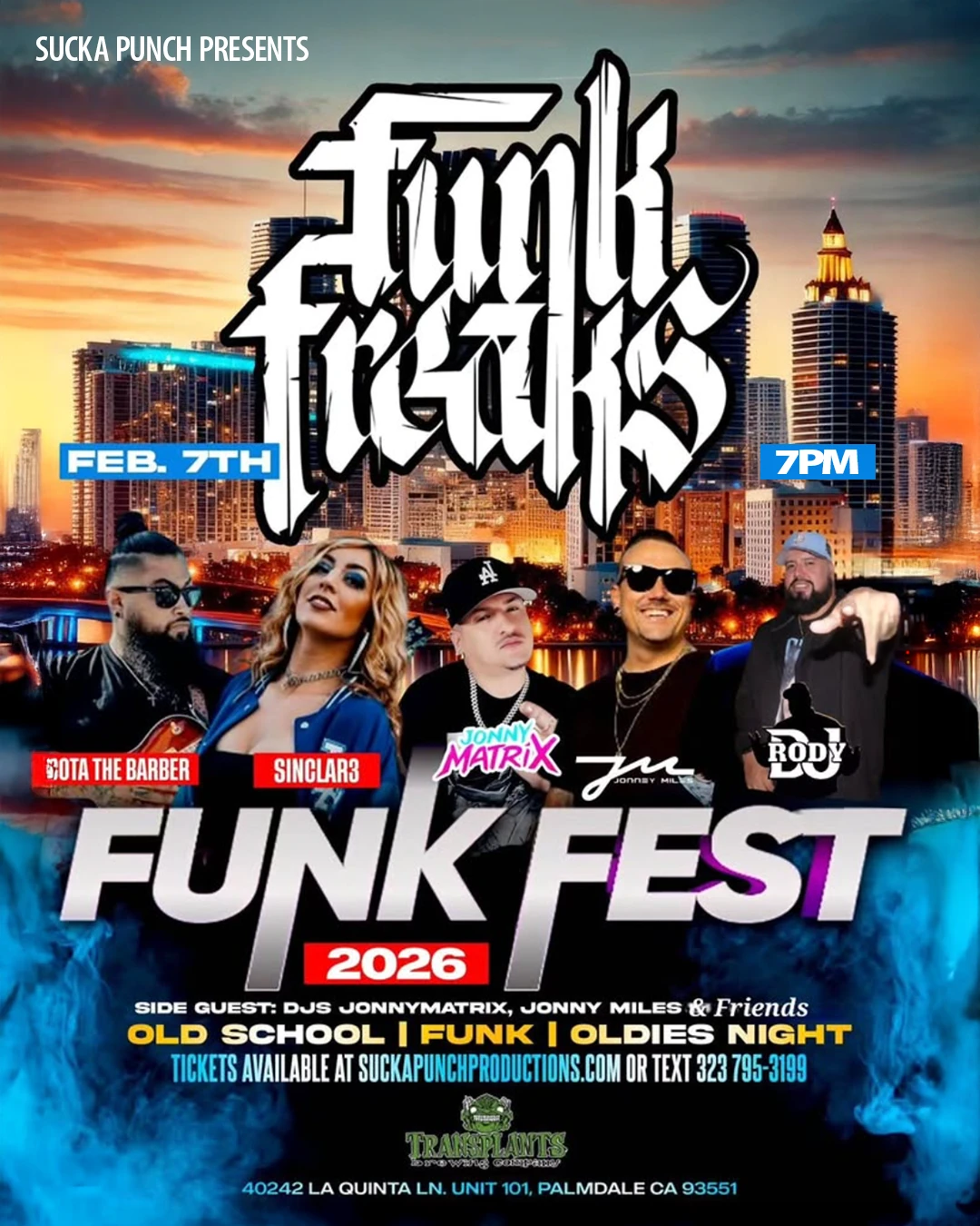 Event poster for concert