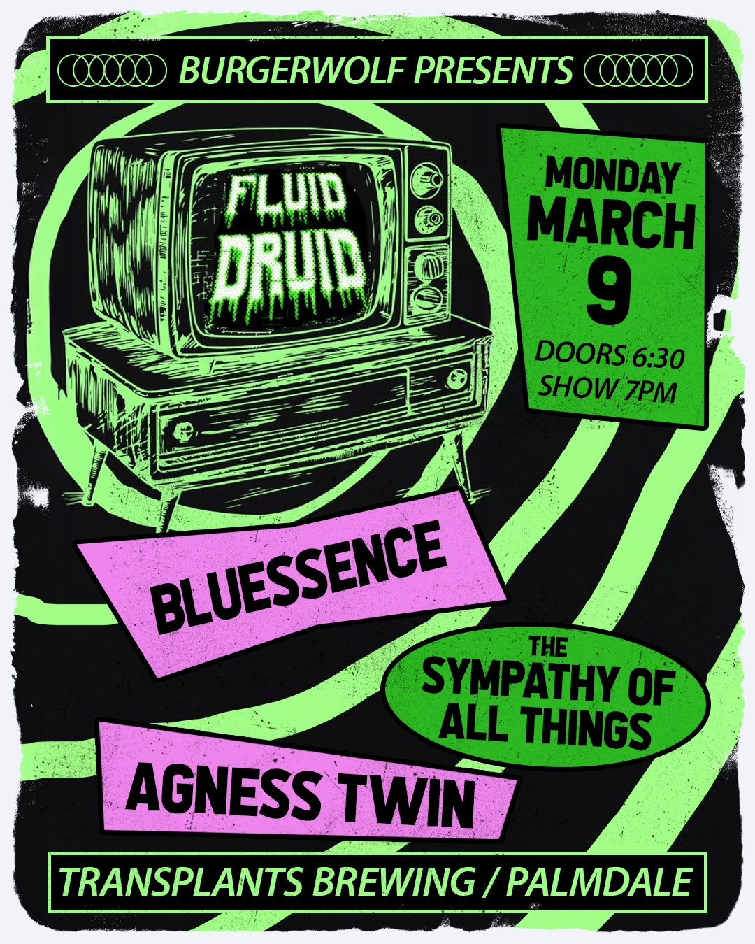 Event poster for concert