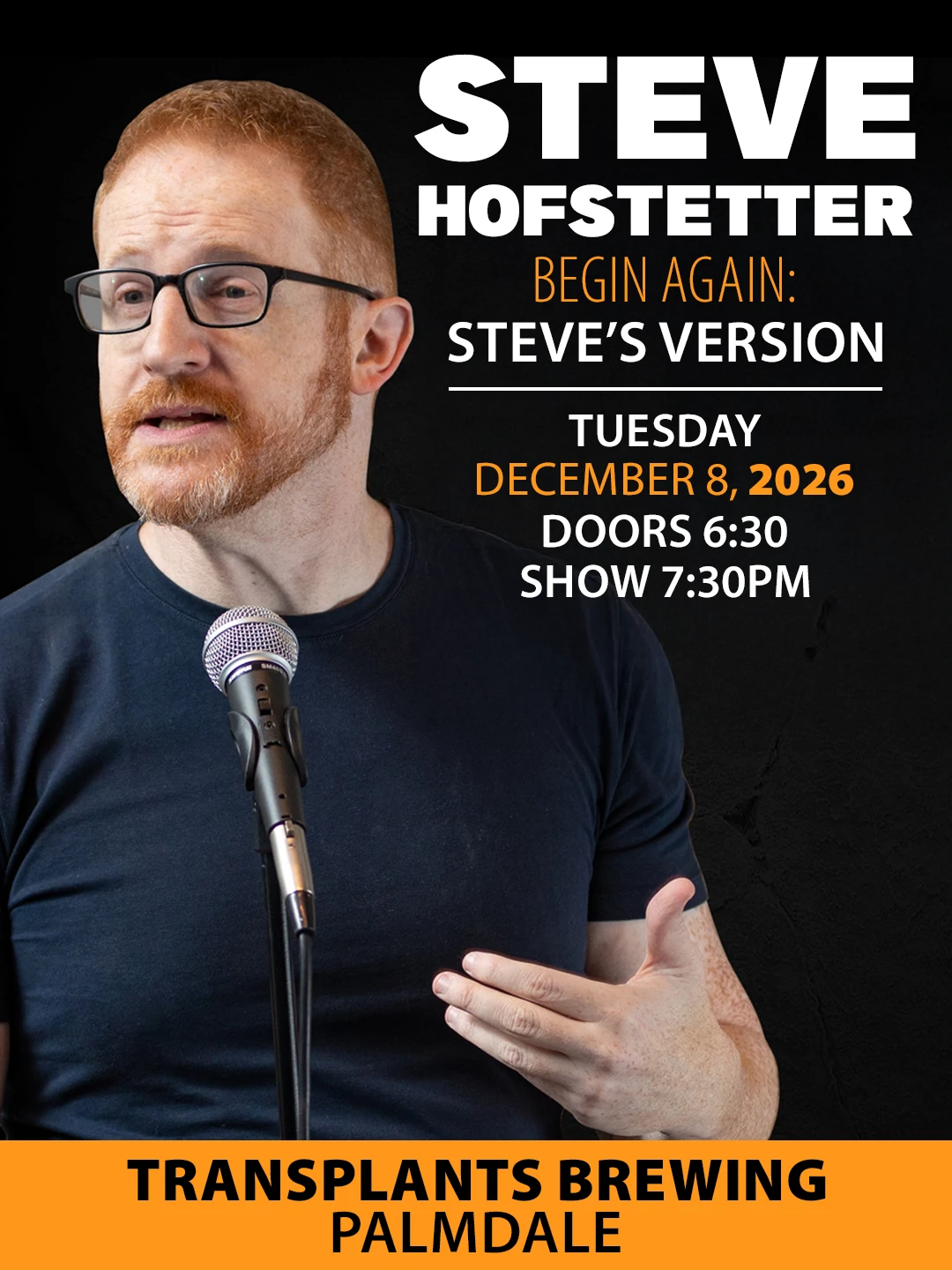 Event poster for comedy