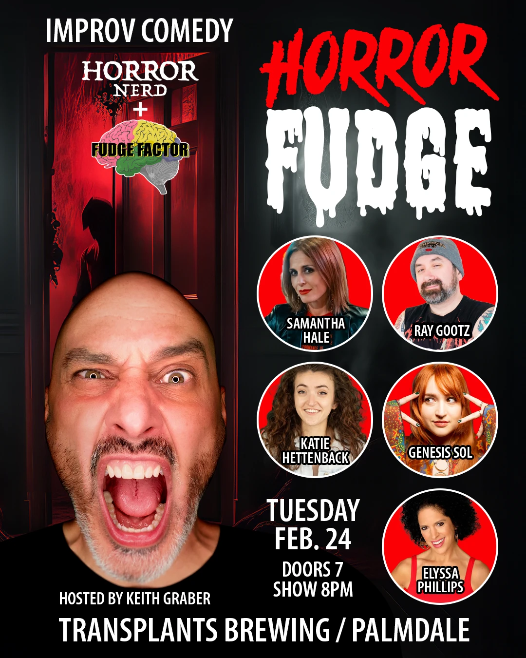 Event poster for comedy