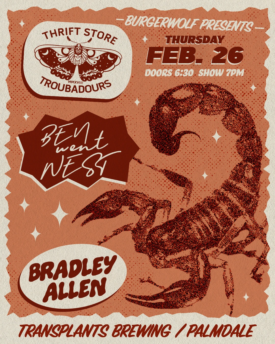 Event poster for concert