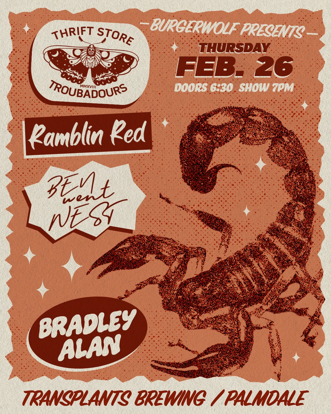 Event poster for concert