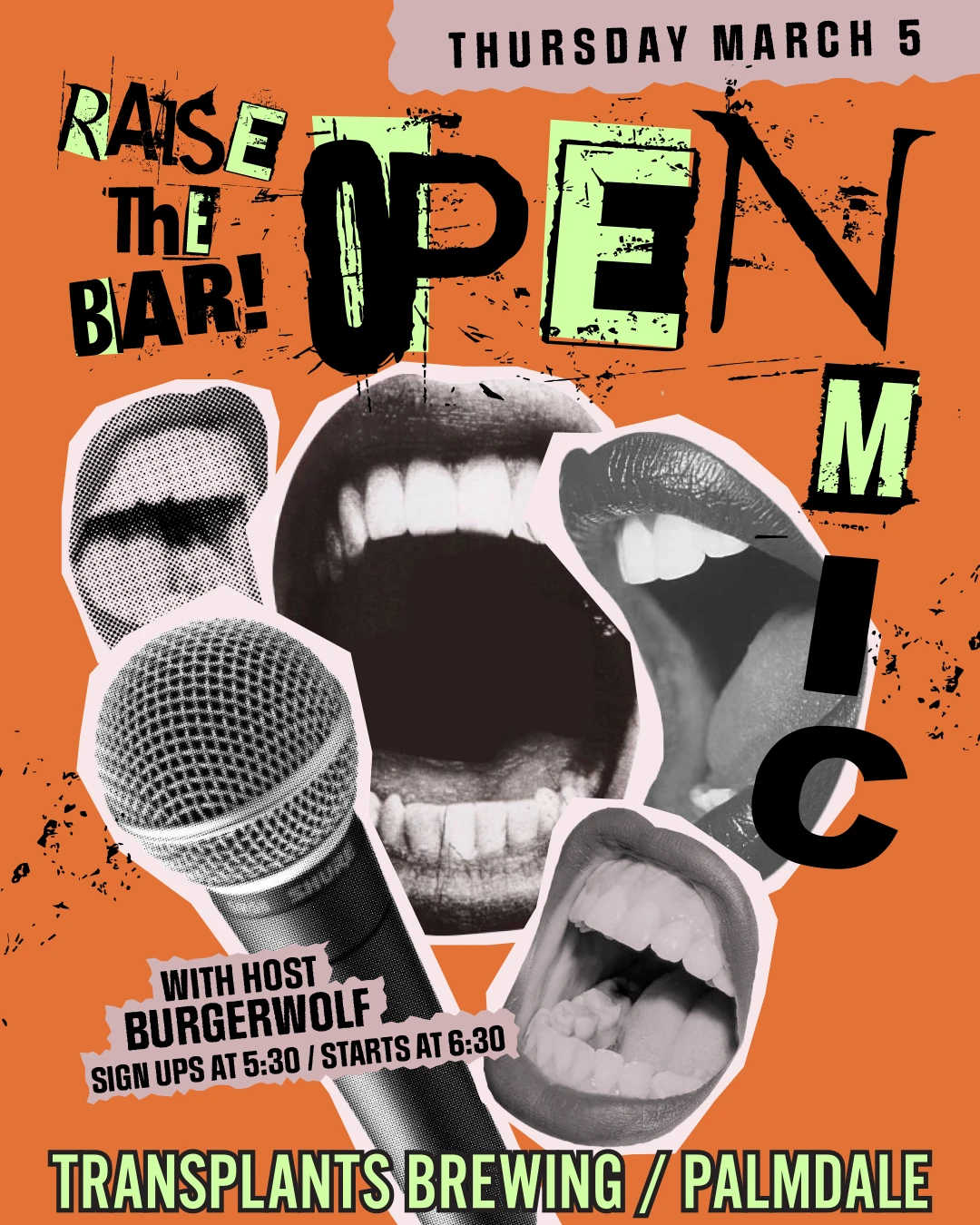 Event poster for concert