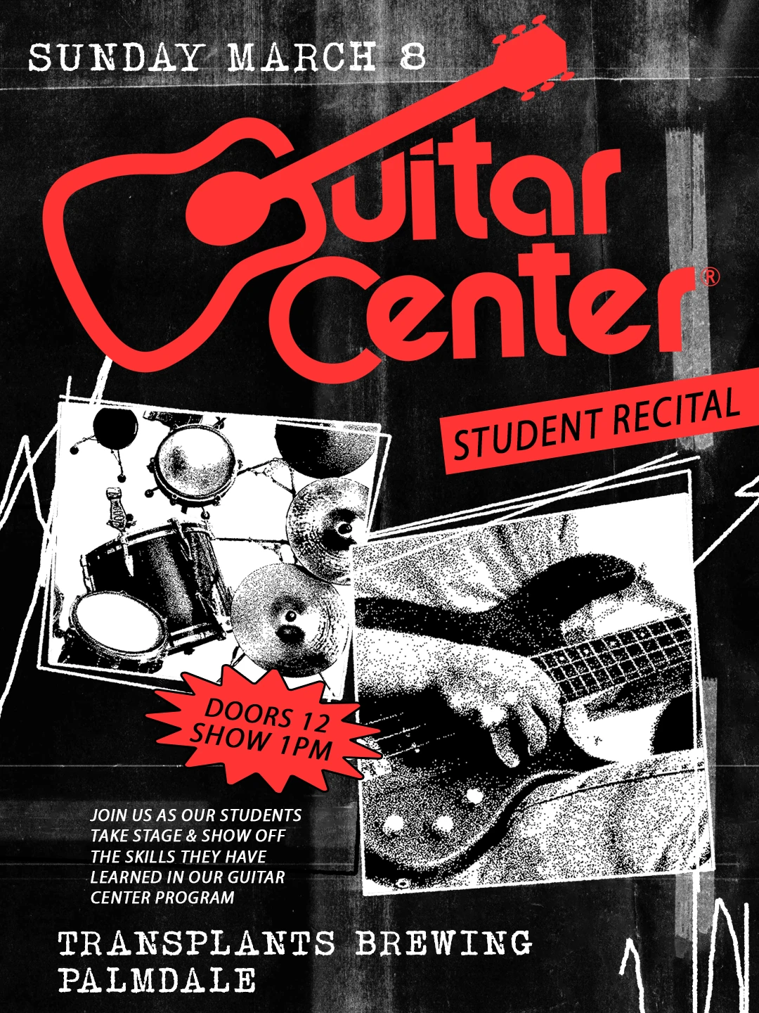 Event poster for concert