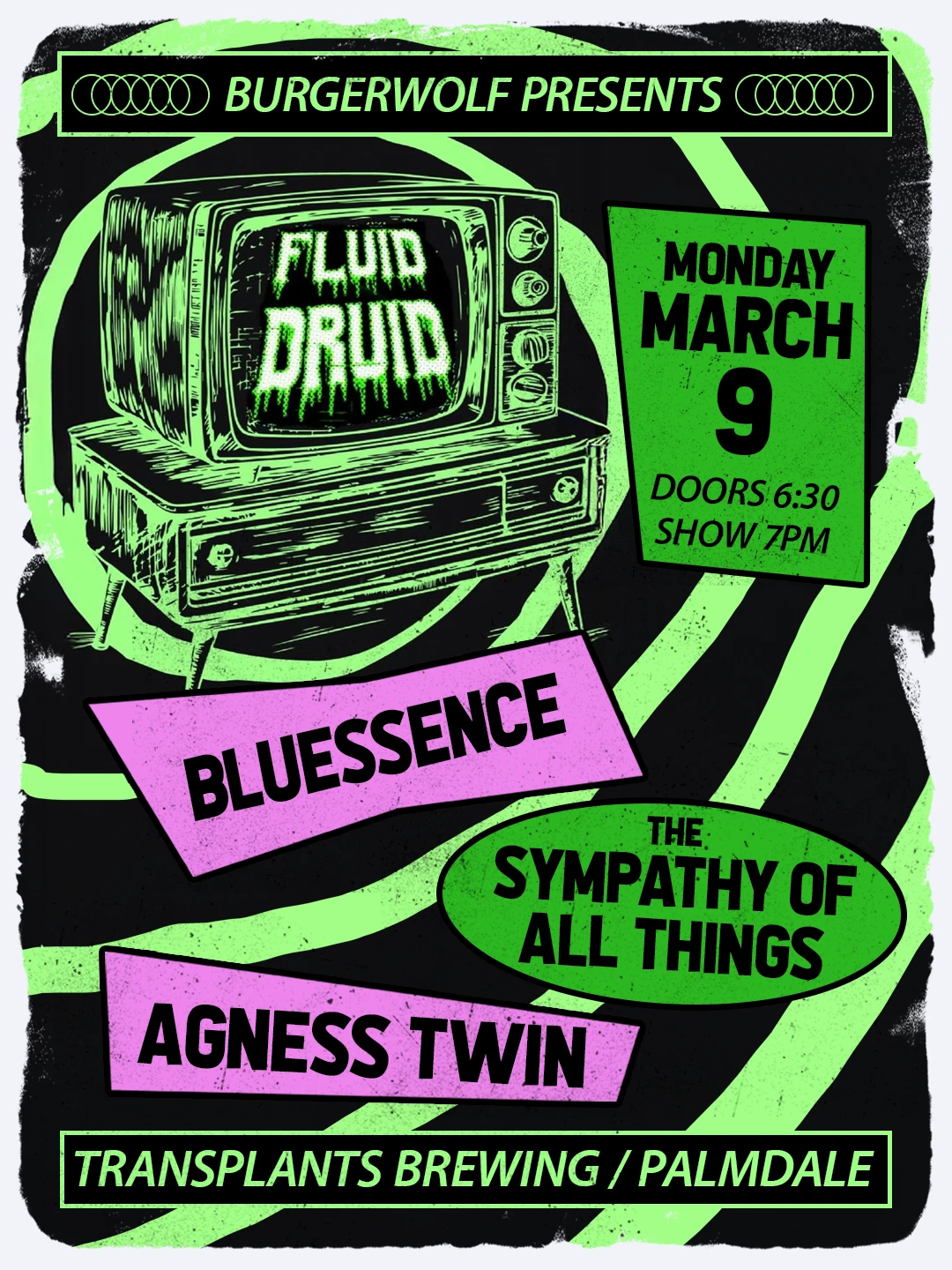 Event poster for concert