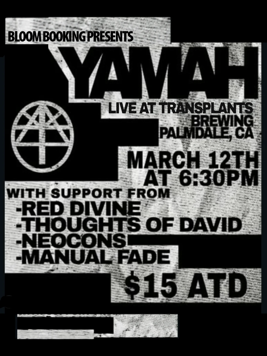 Event poster for concert