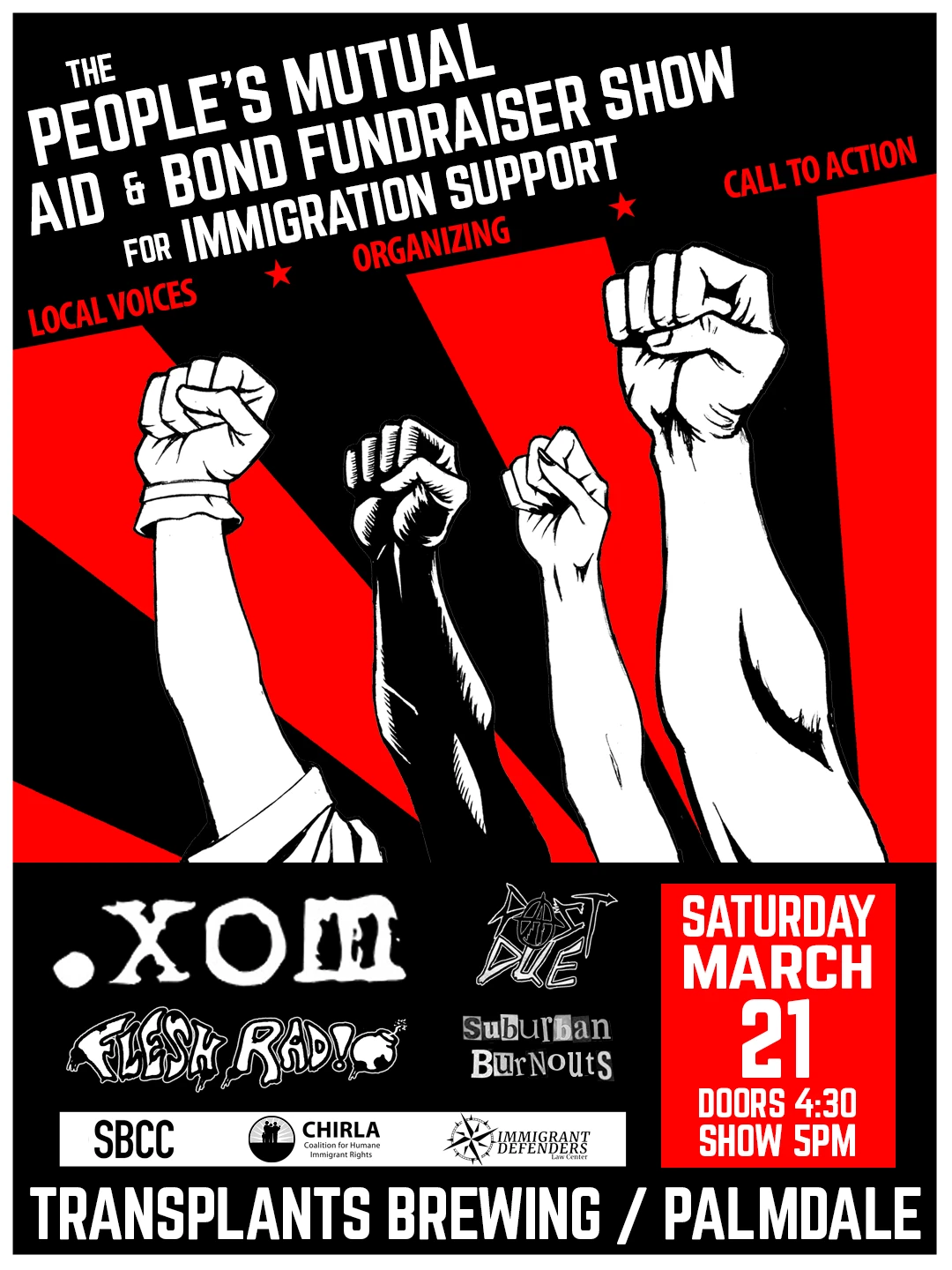 Event poster for concert