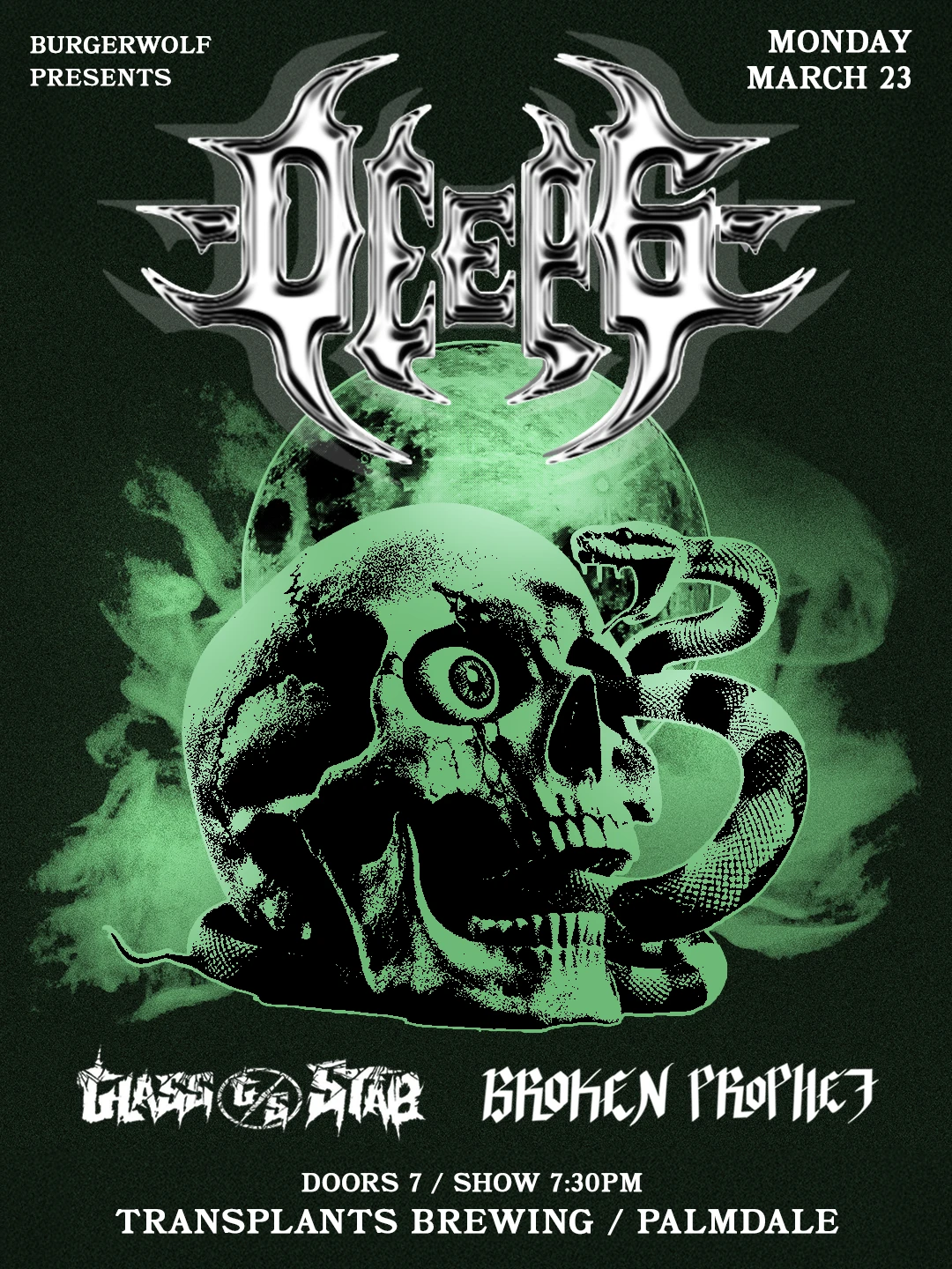 Event poster for concert