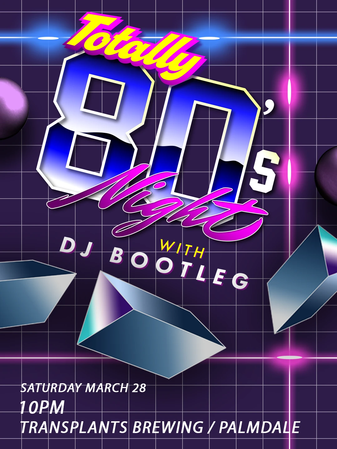 Event poster for dj
