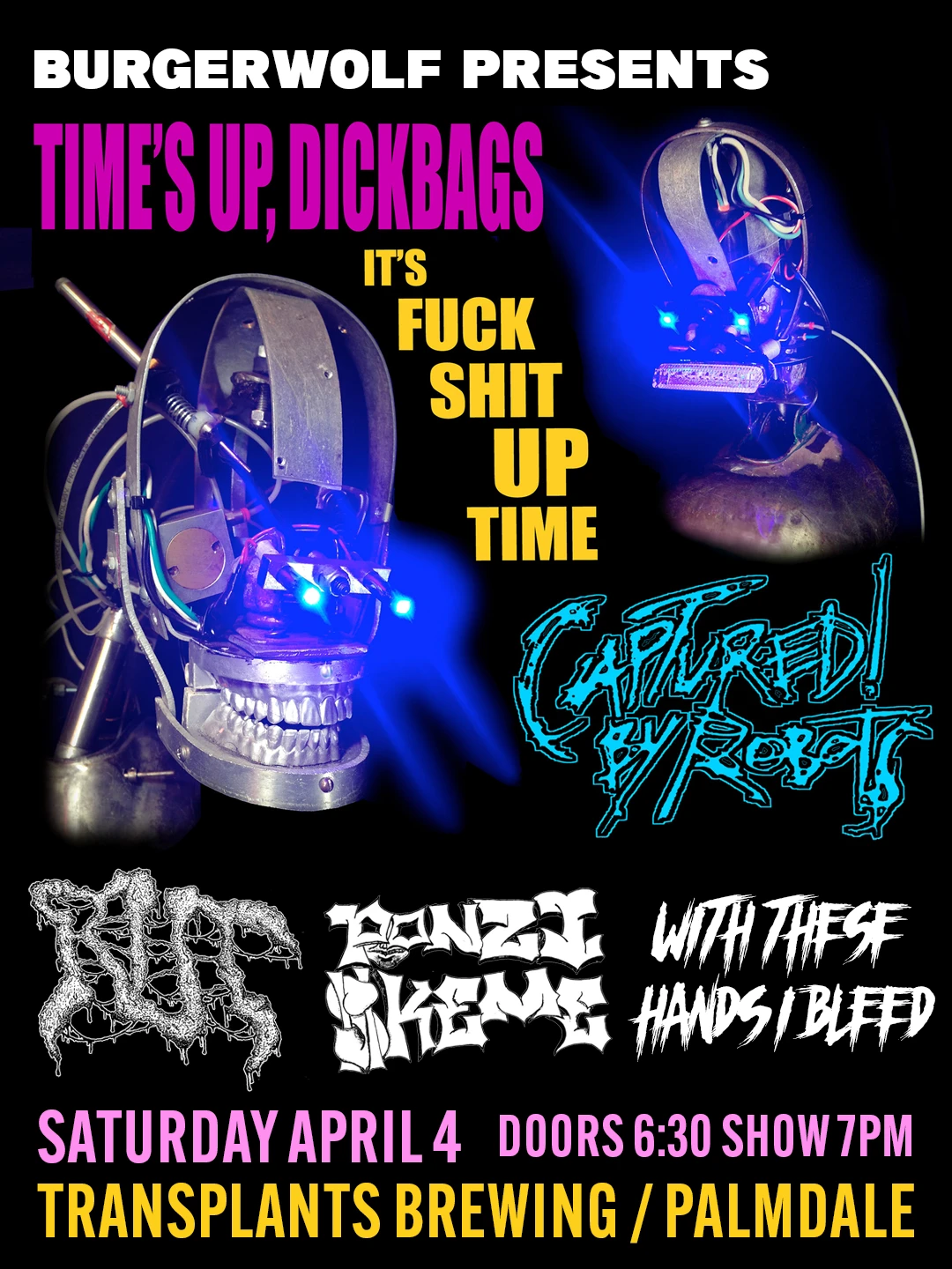 Event poster for concert