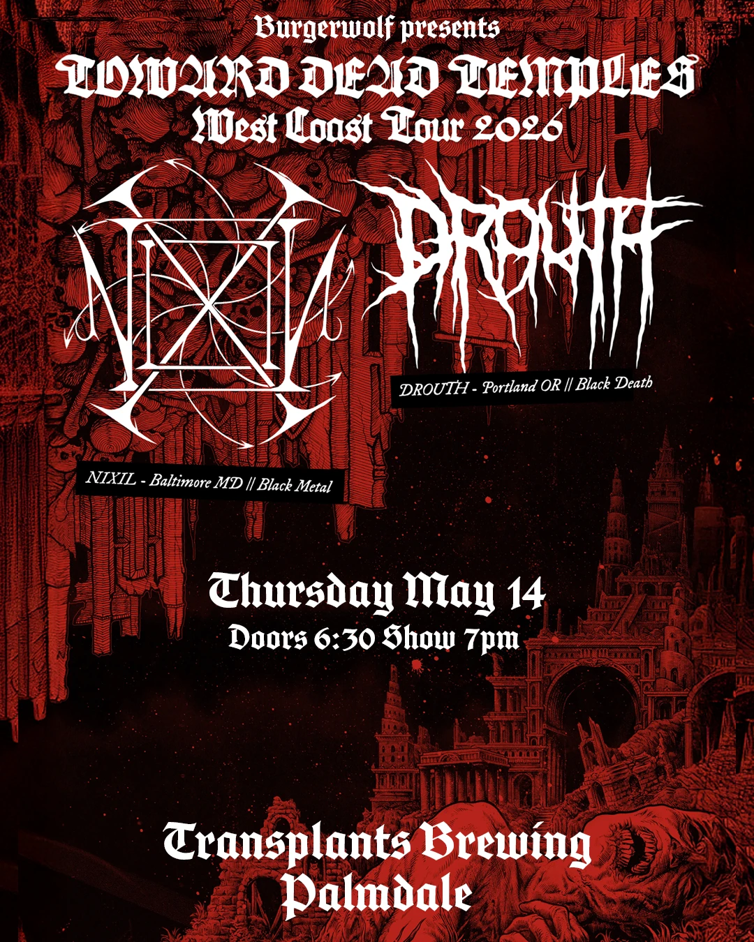 Event poster for concert