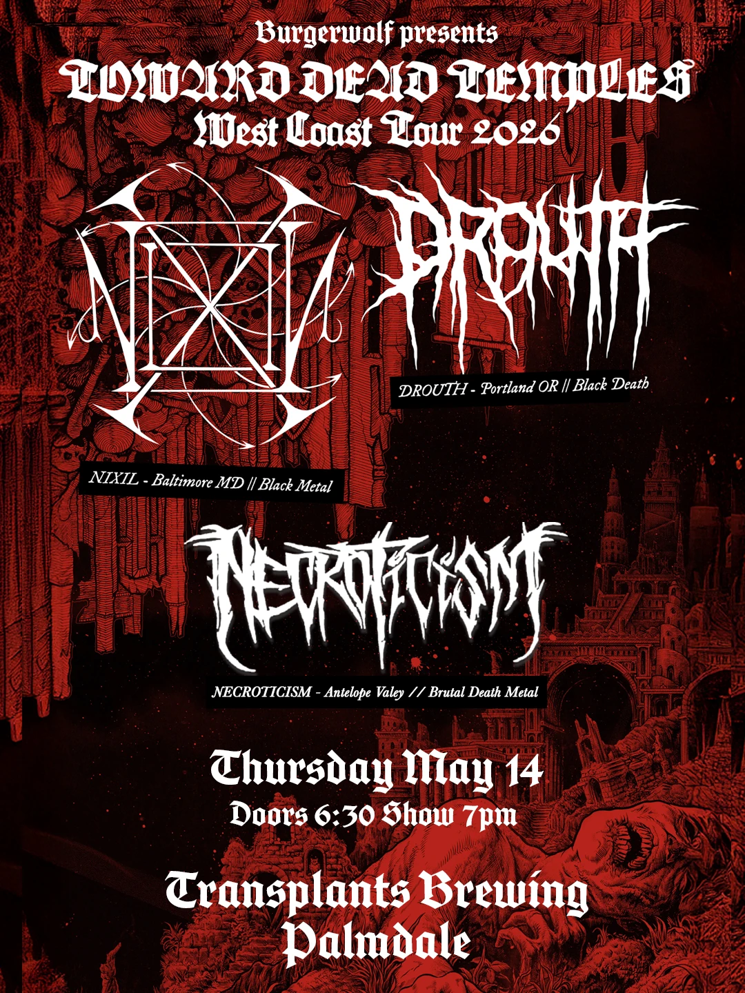 Event poster for concert