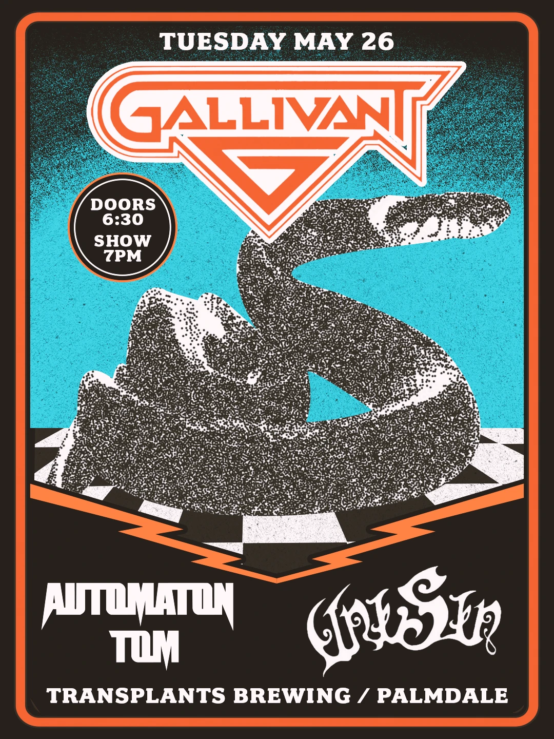 Event poster for concert