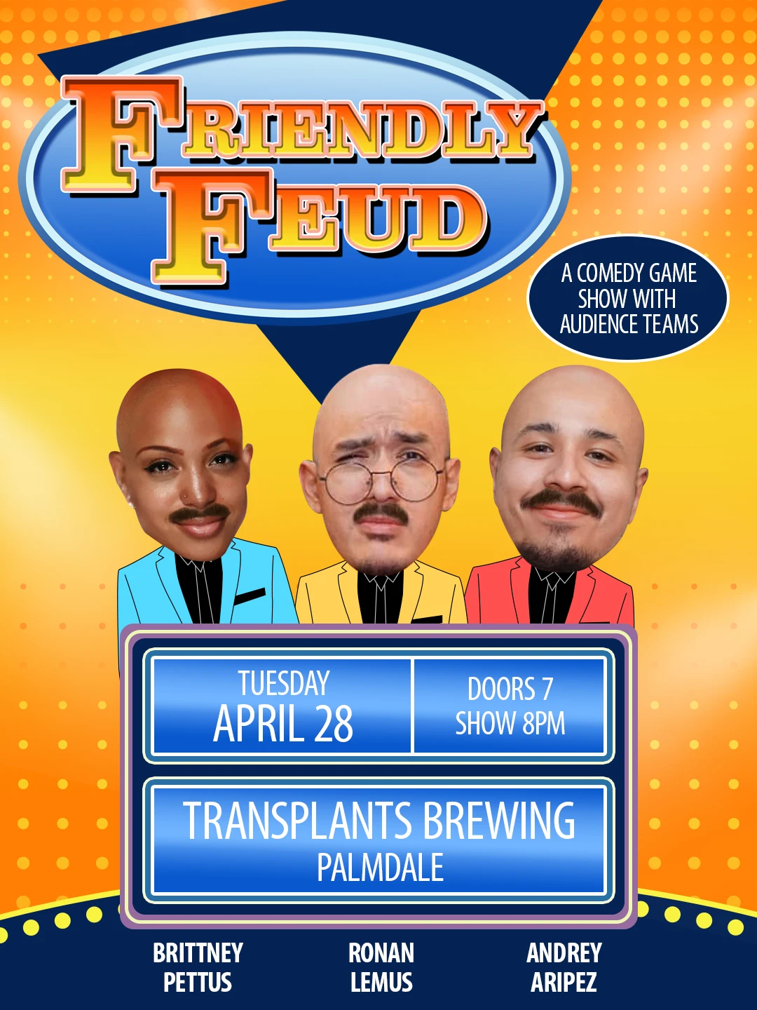 Event poster for comedy