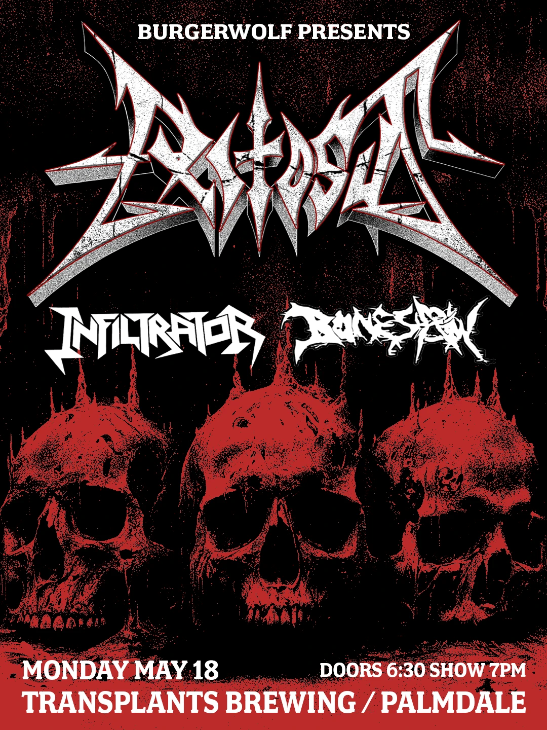 Event poster for concert