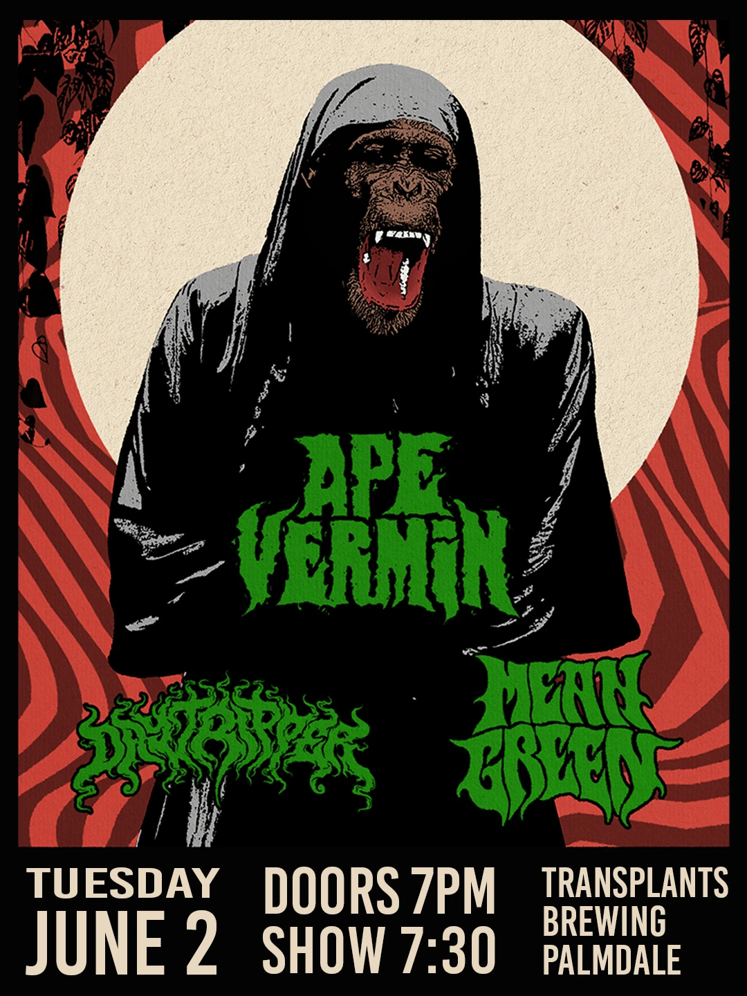 Event poster for concert