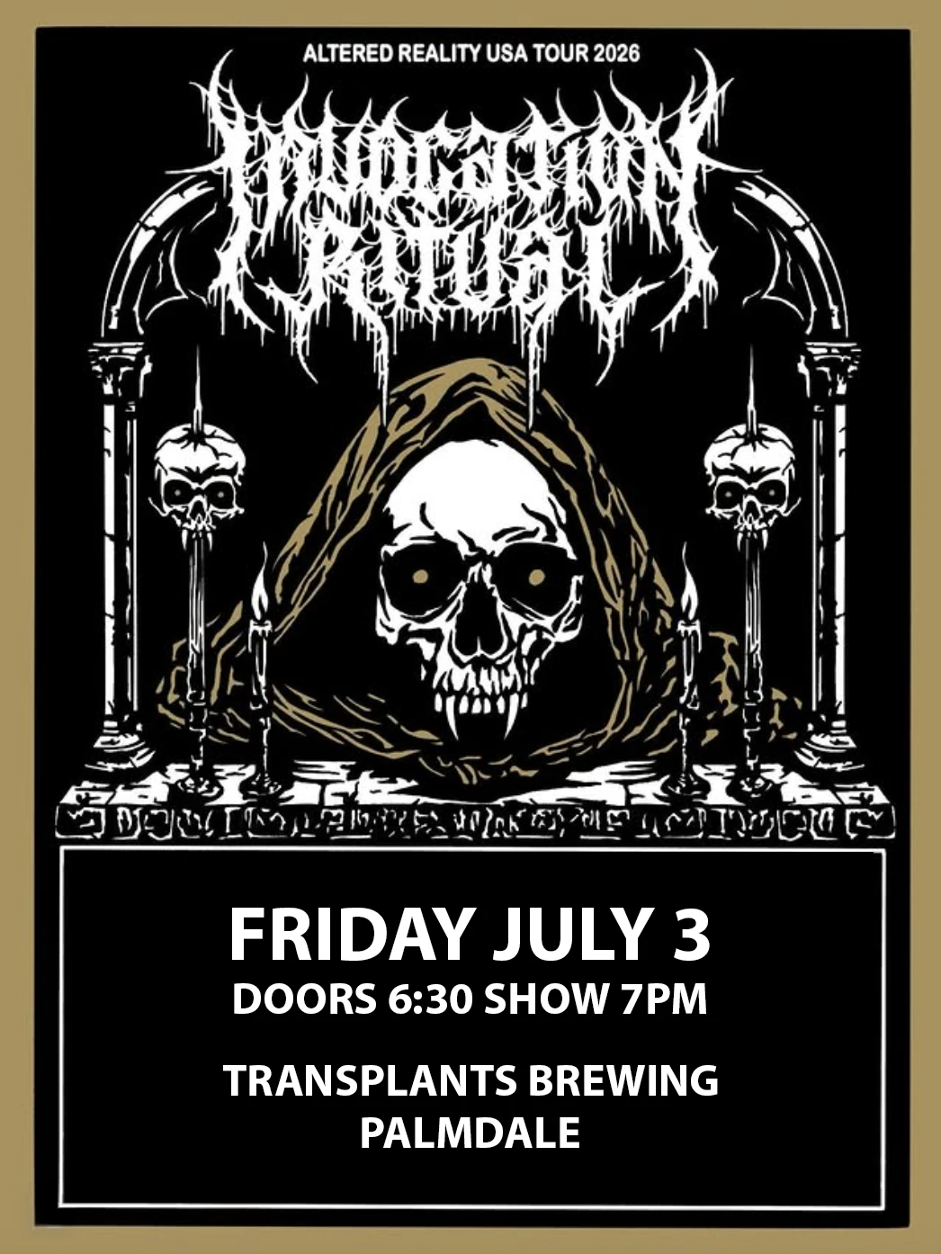 Event poster for concert