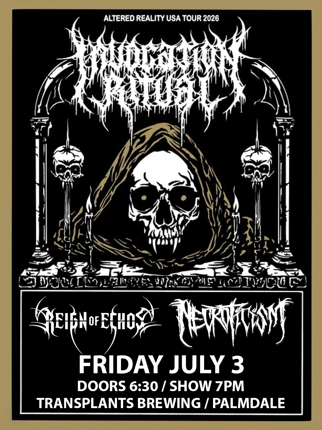 Event poster for concert