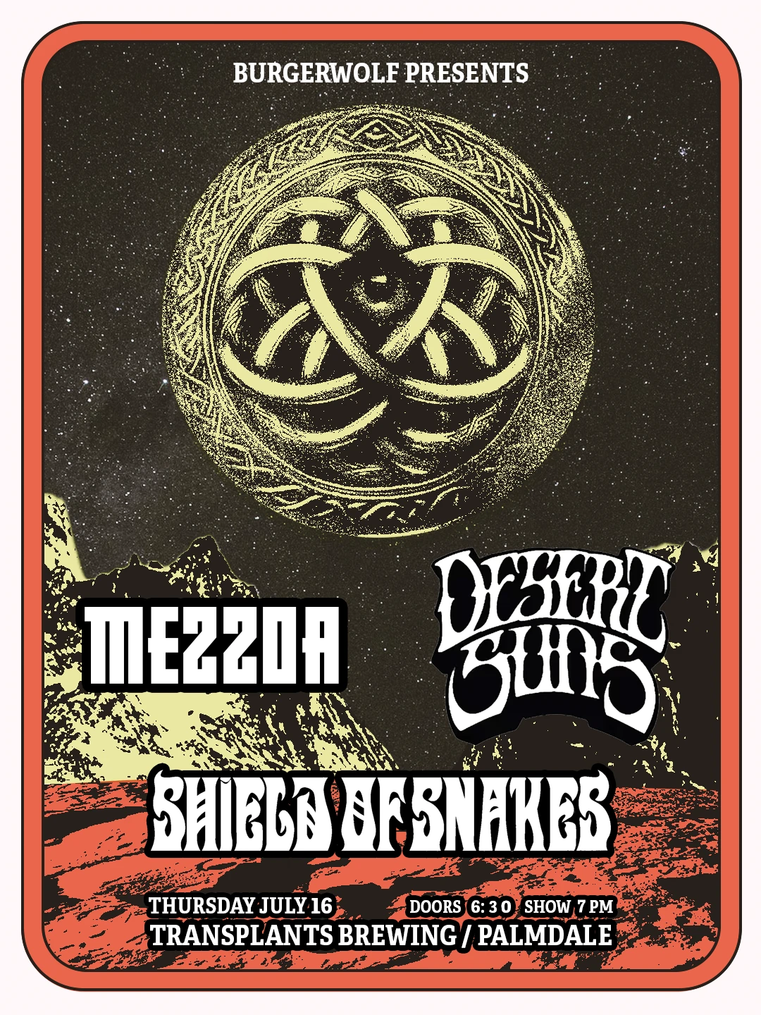 Event poster for concert