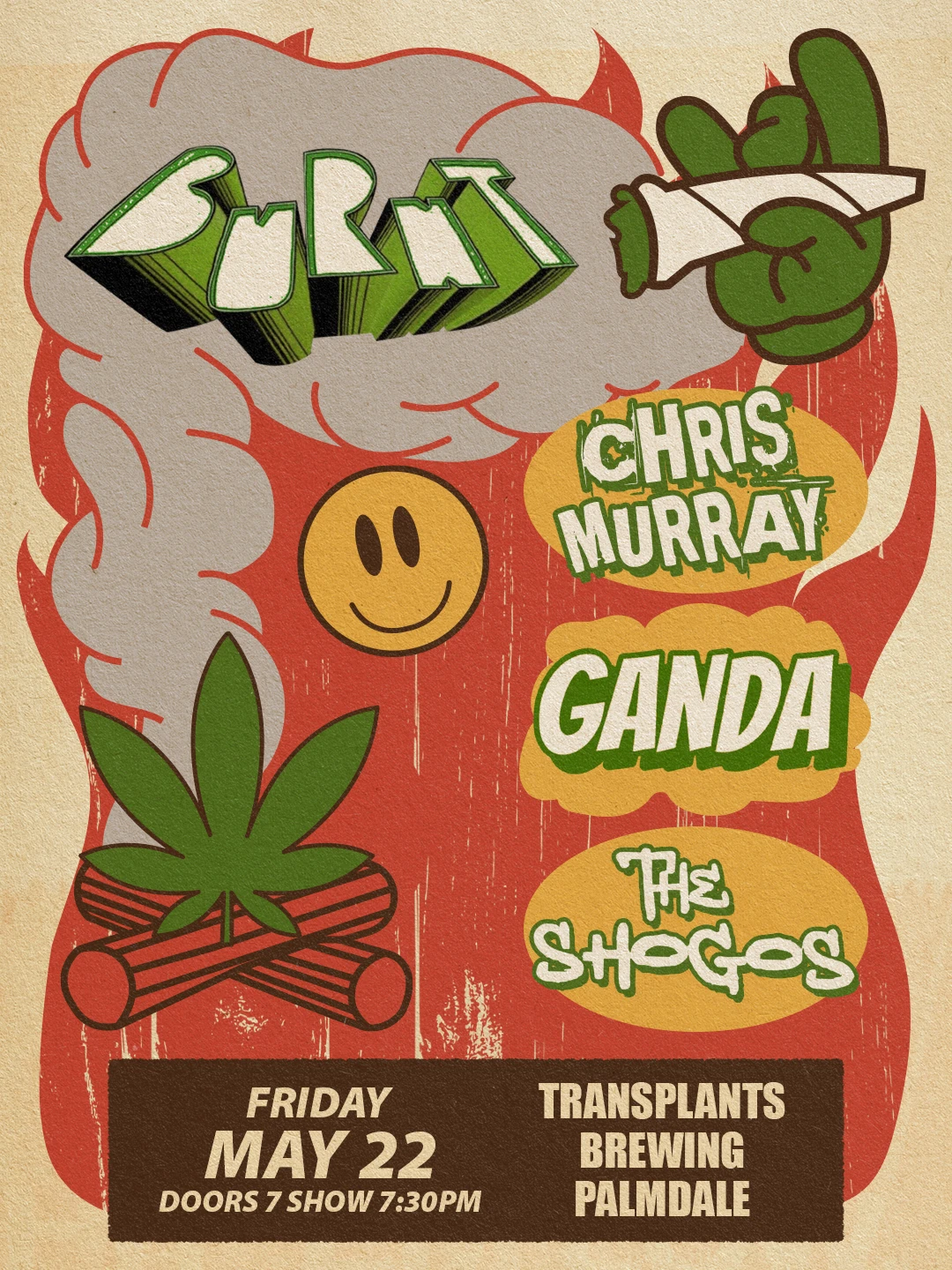 Event poster for concert