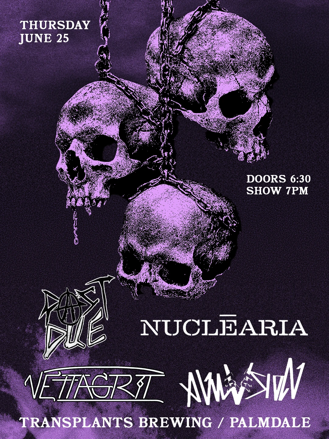 Event poster for concert