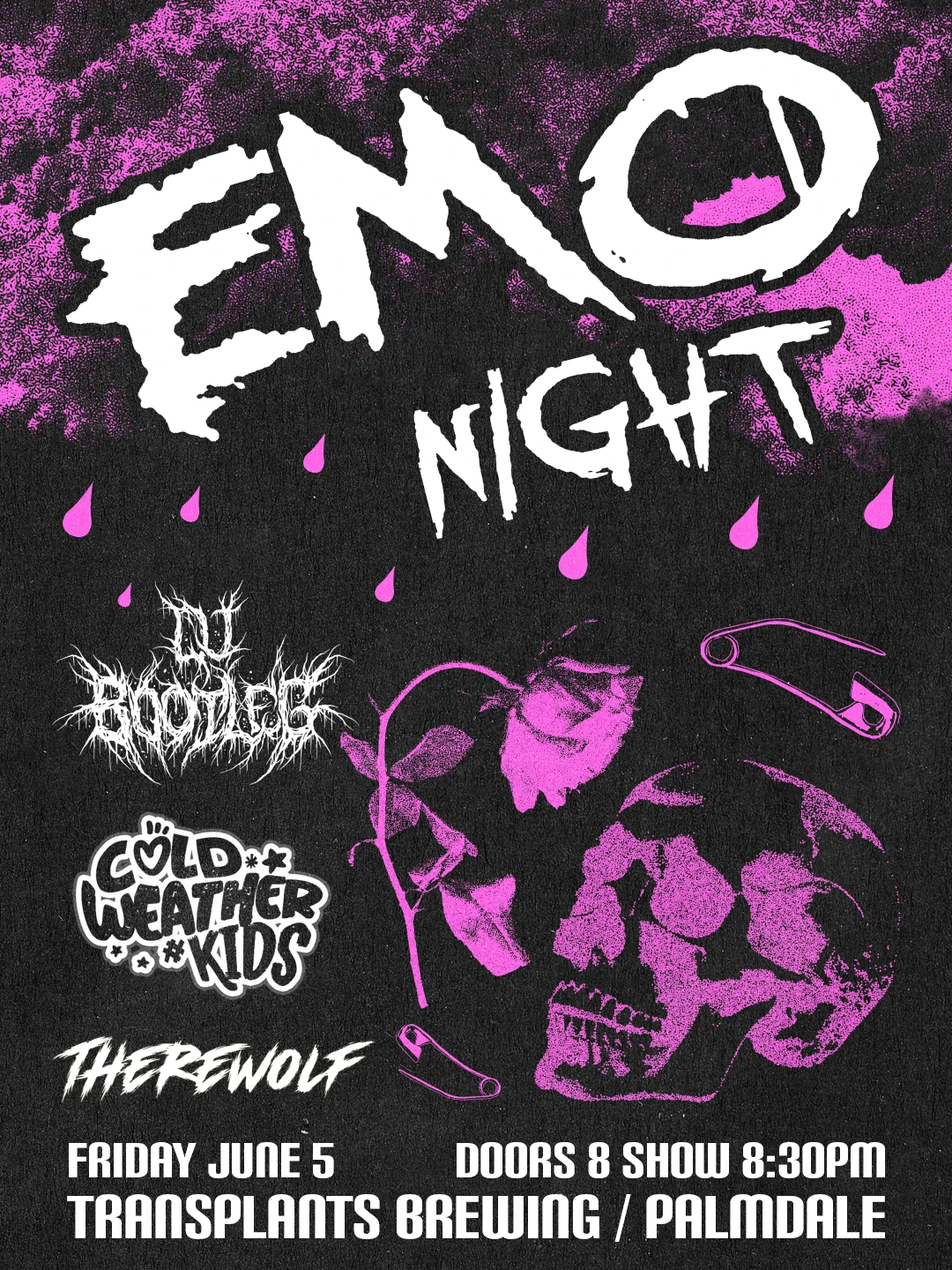 Event poster for dj