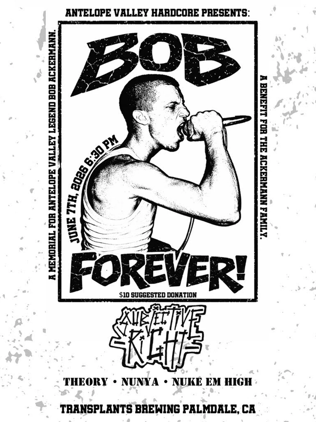 Event poster for concert