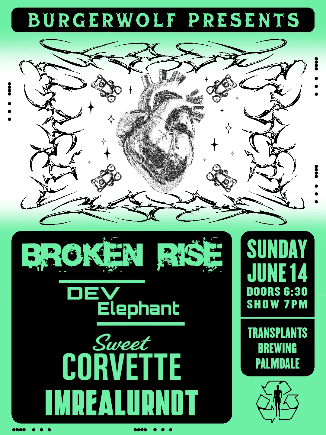 Event poster for concert