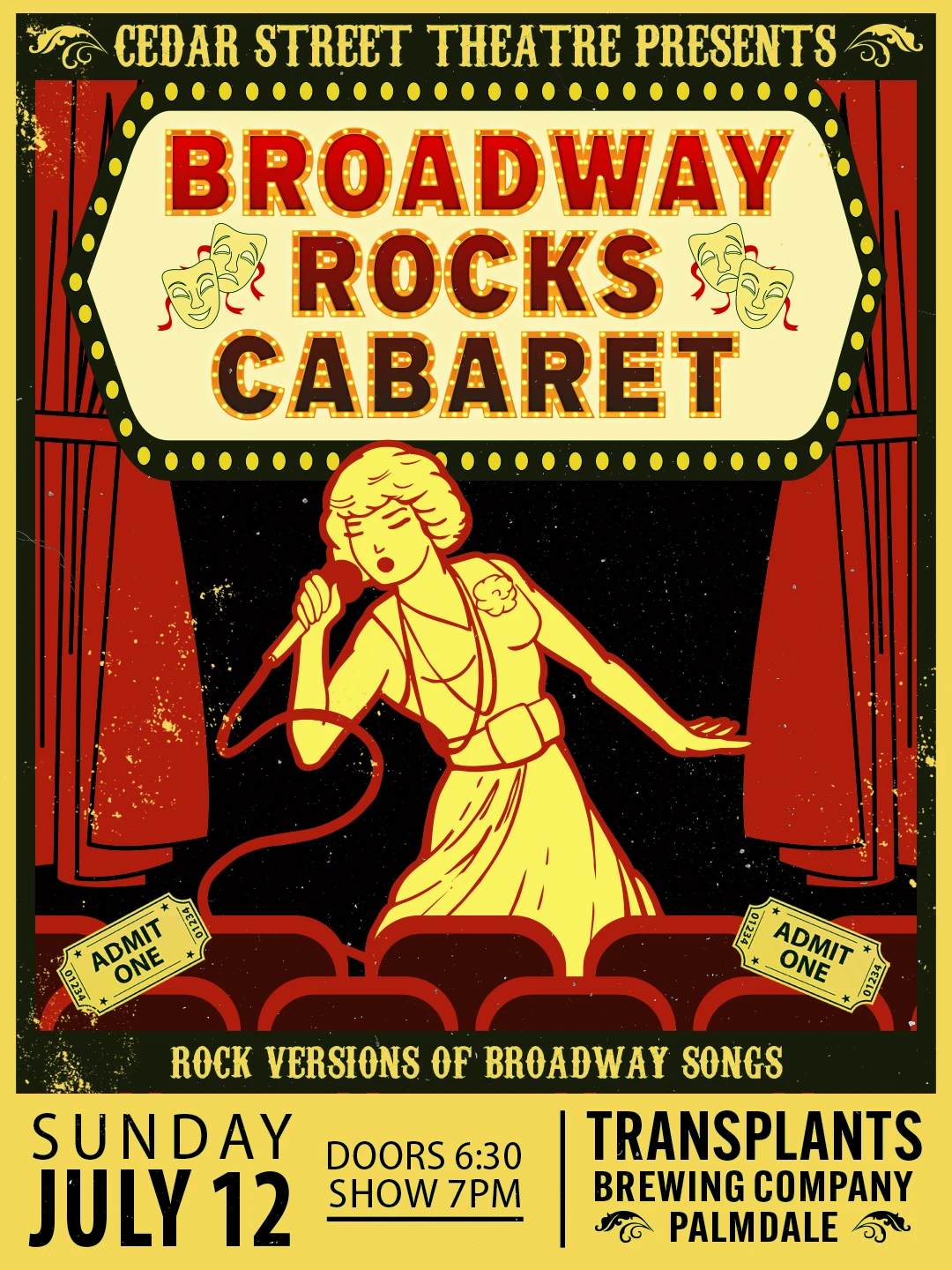 Event poster for concert
