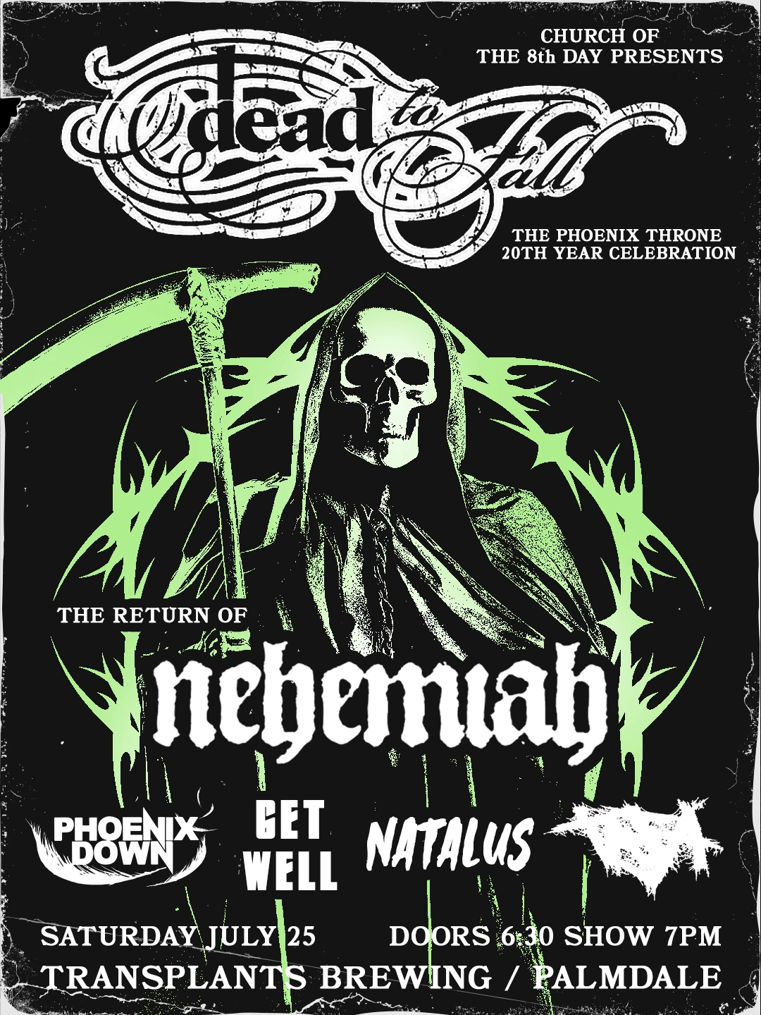 Event poster for concert