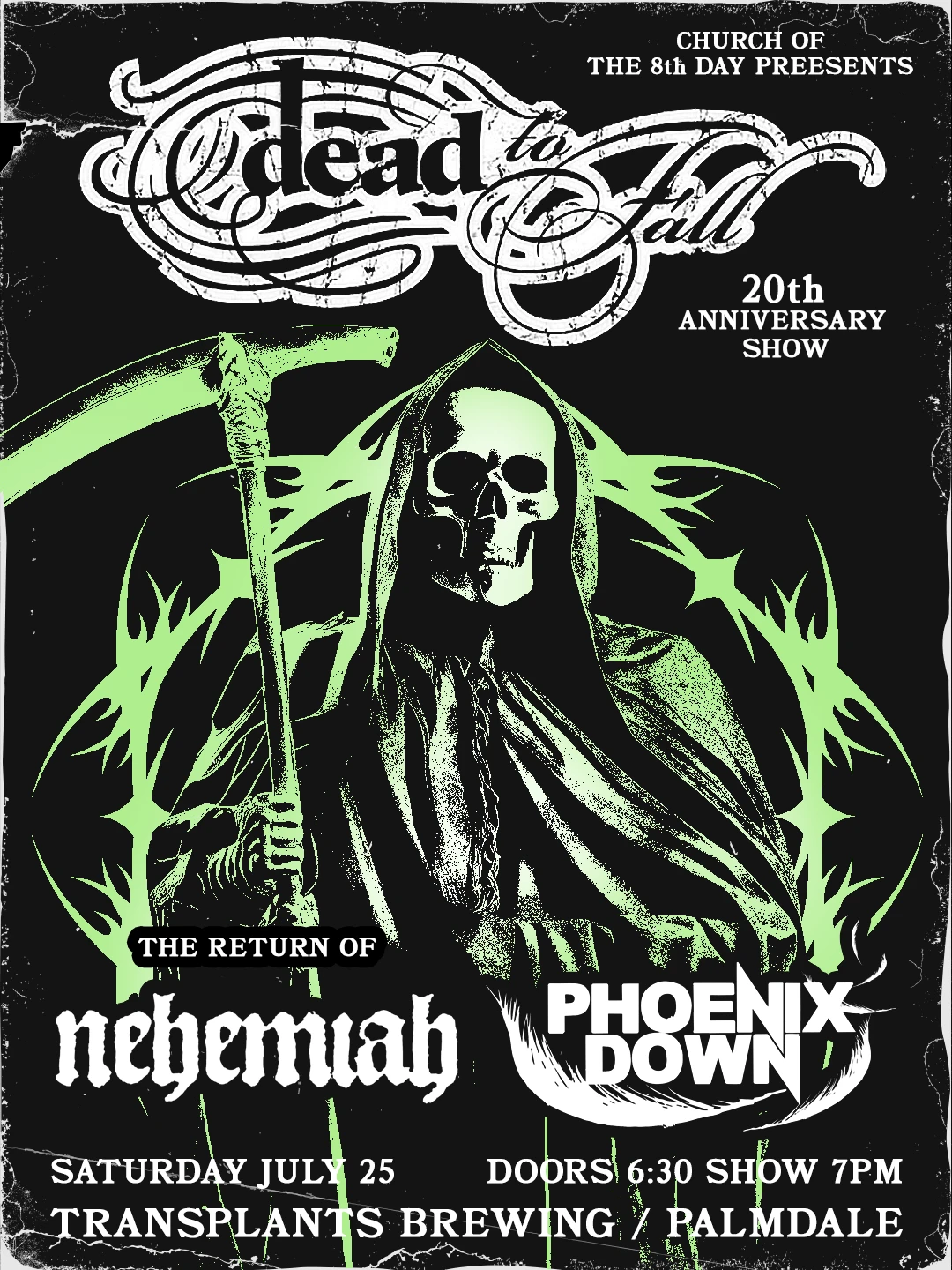 Event poster for concert