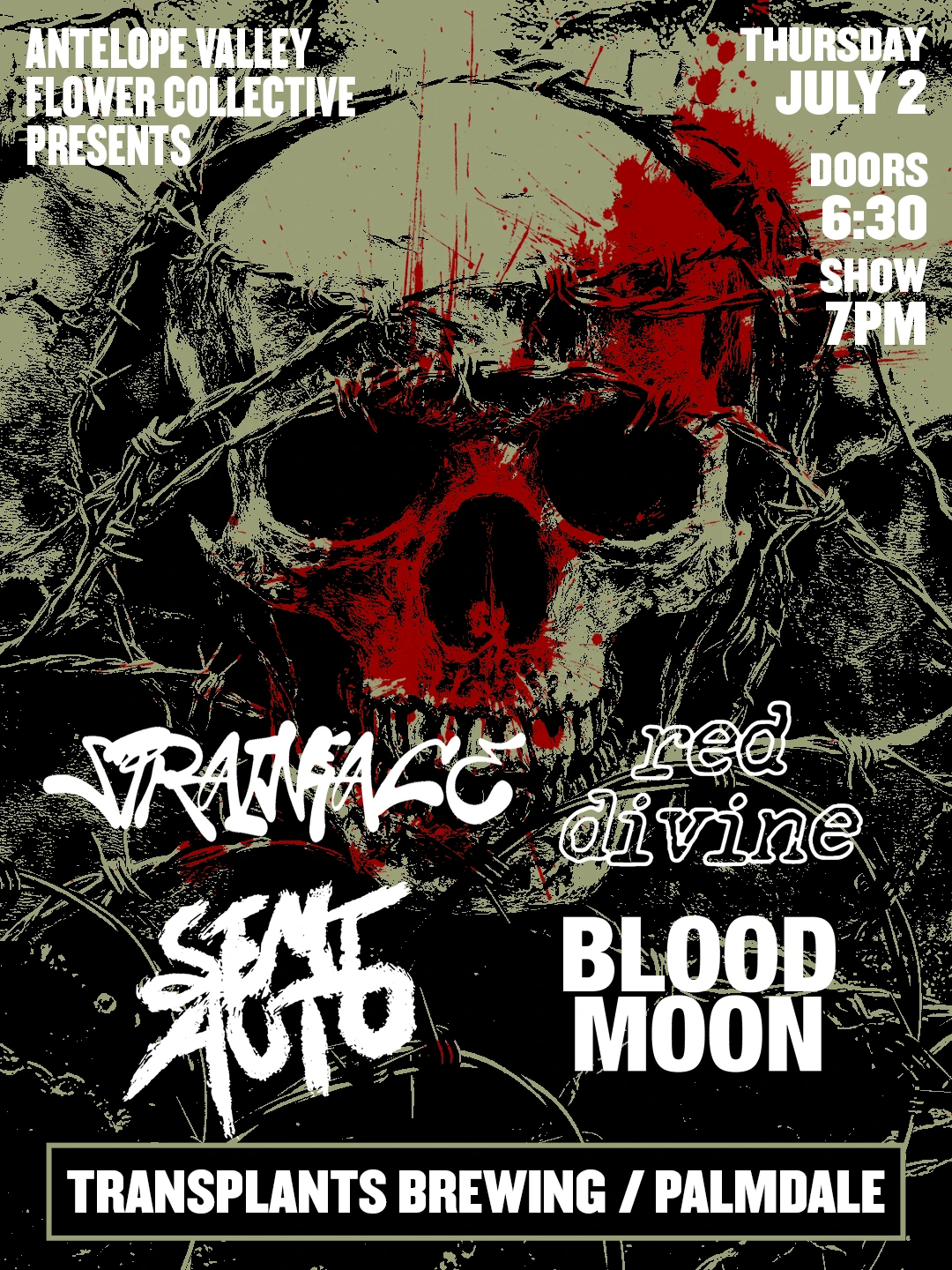 Event poster for concert