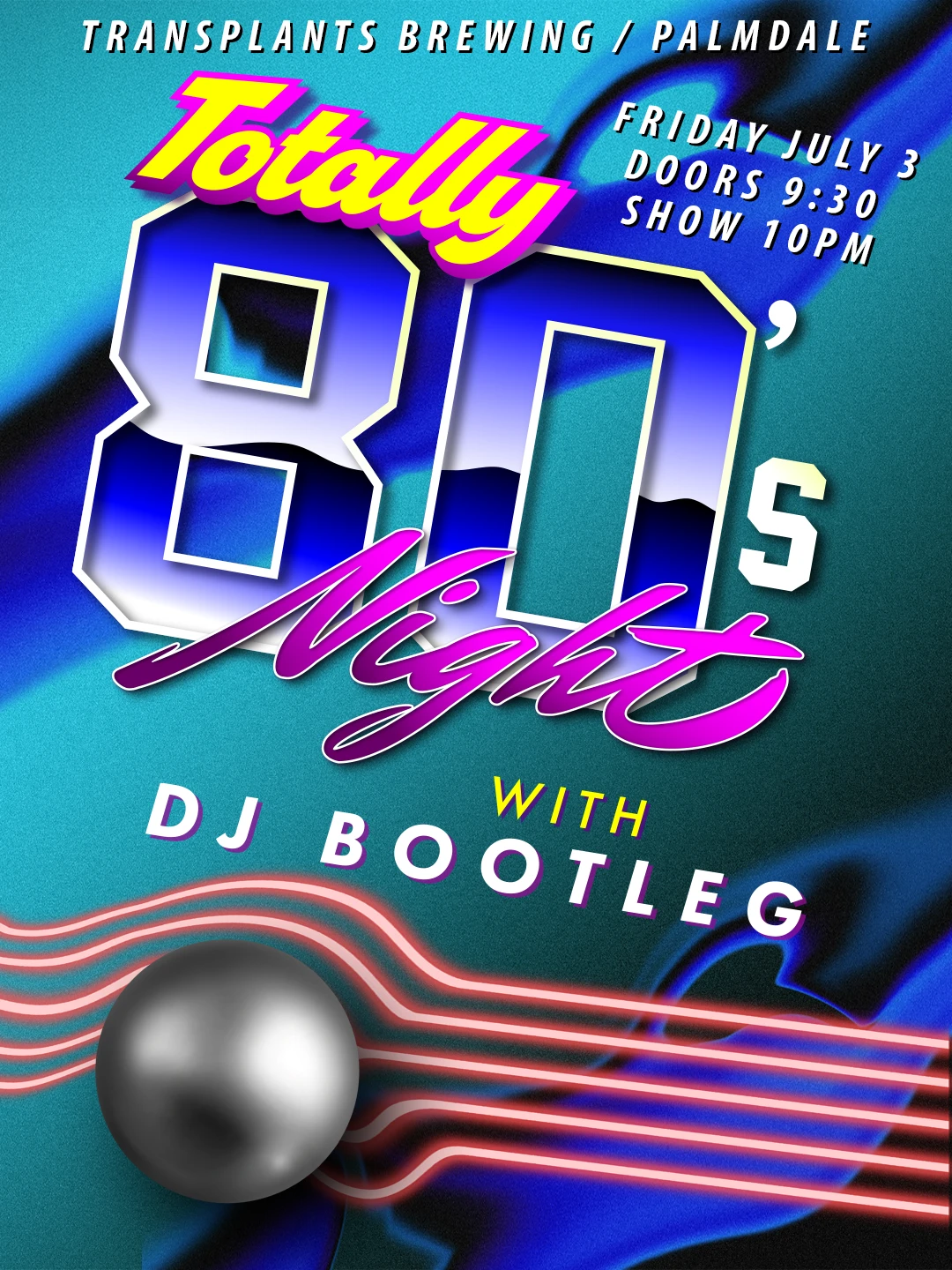 Event poster for dj
