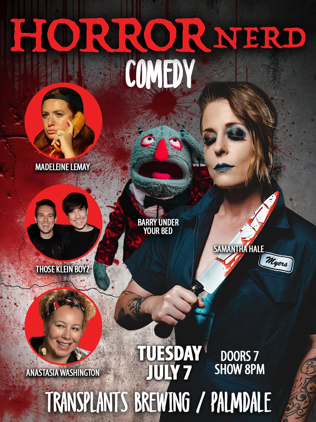 Event poster for comedy