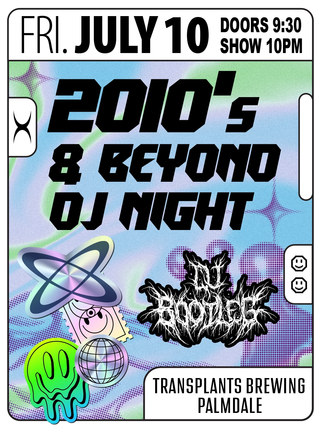Event poster for dj