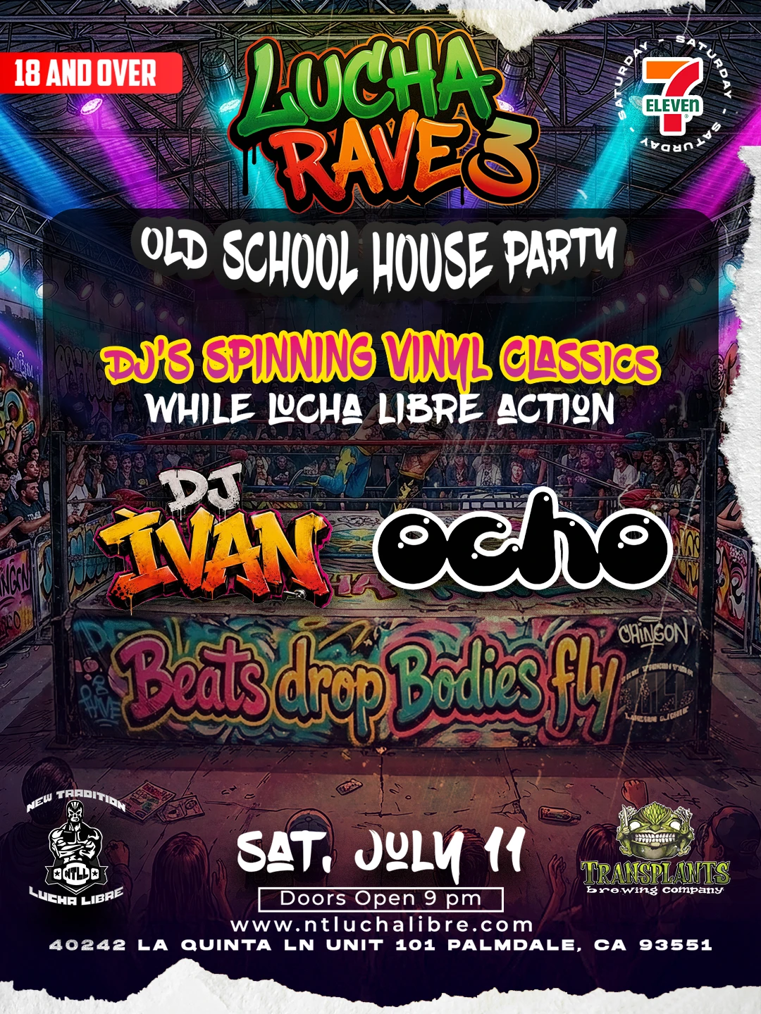 Event poster for dj