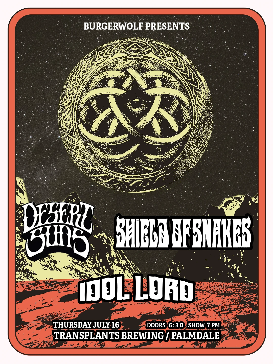 Event poster for concert