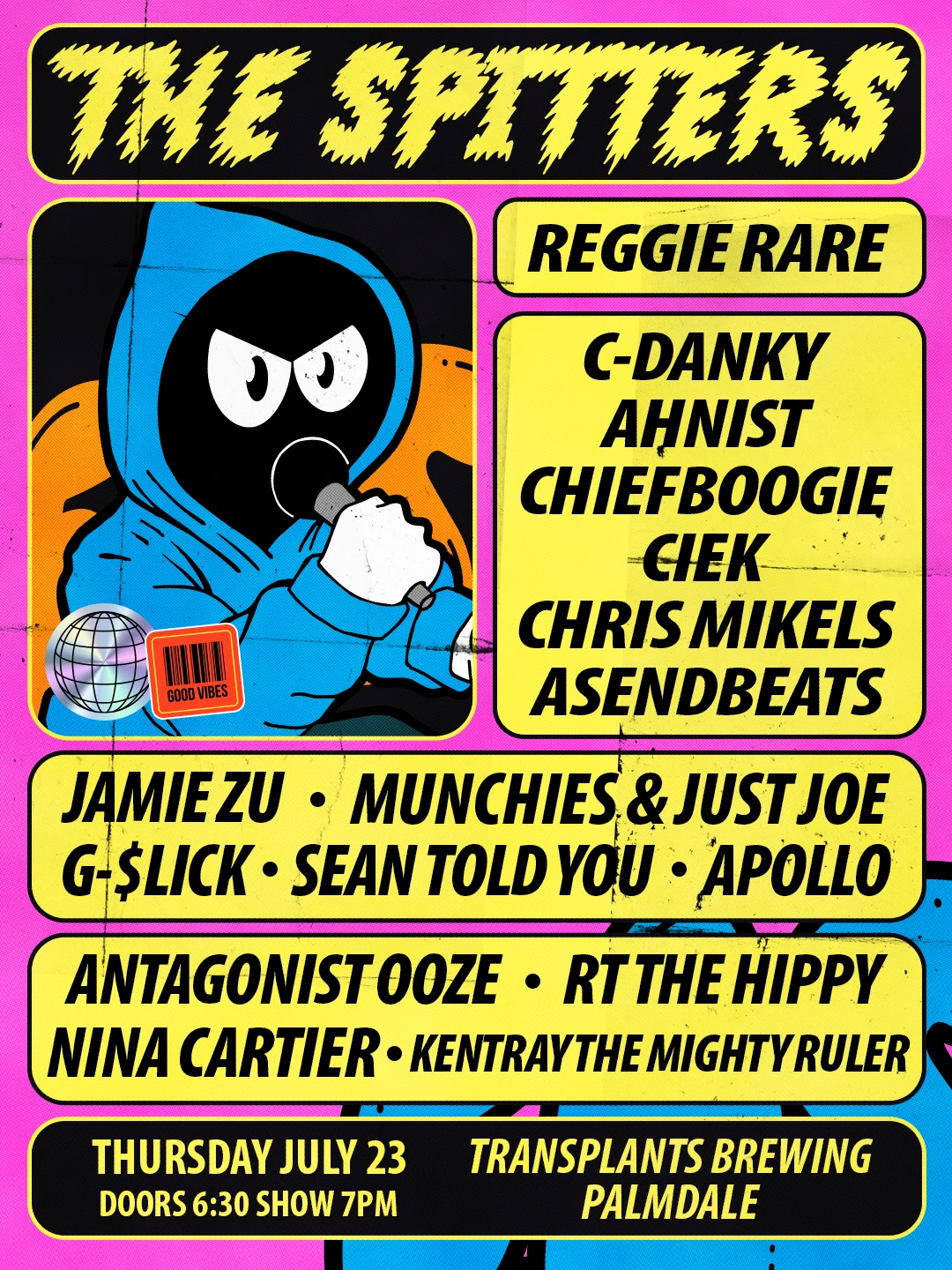 Event poster for concert