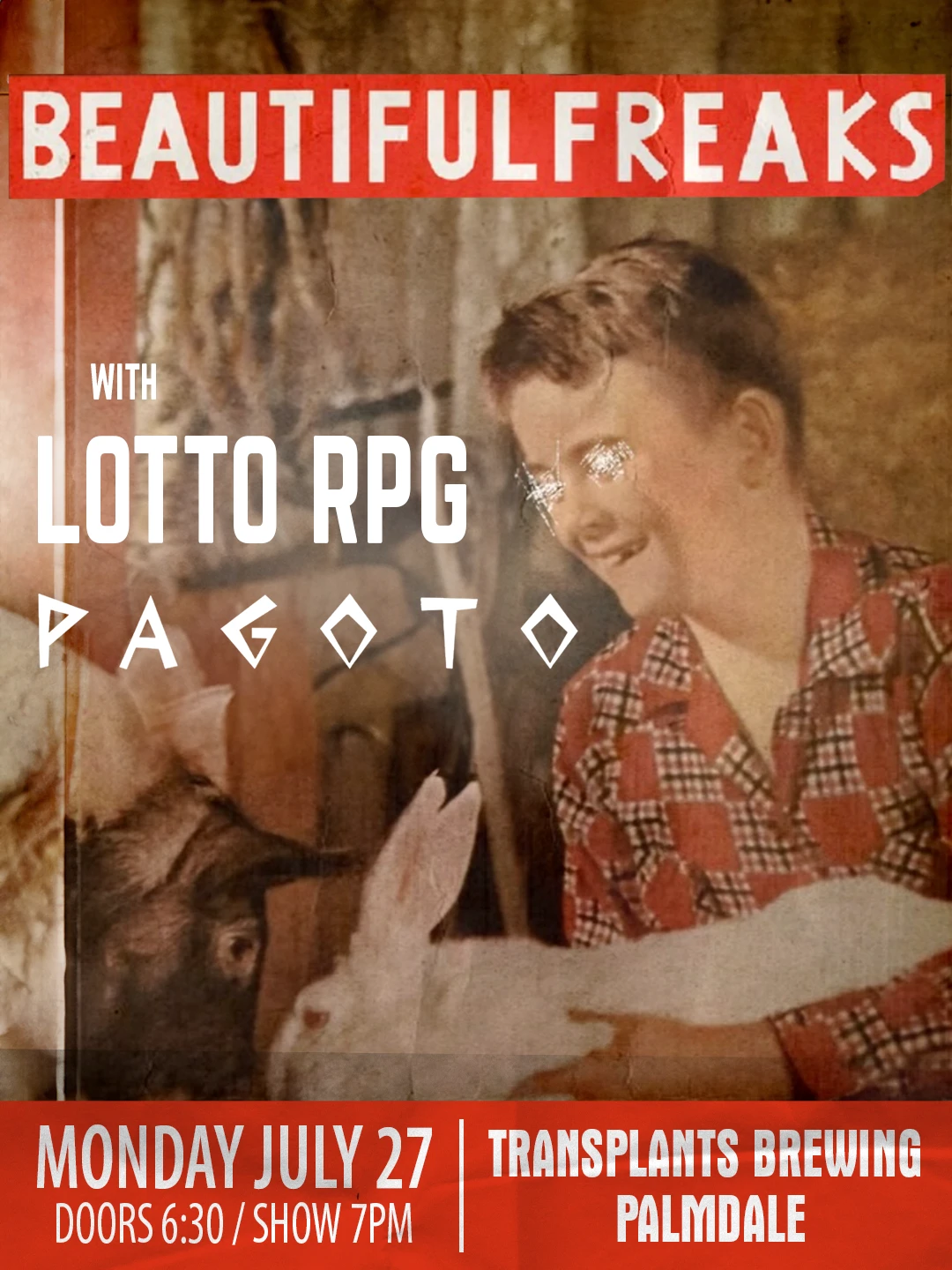 Event poster for concert