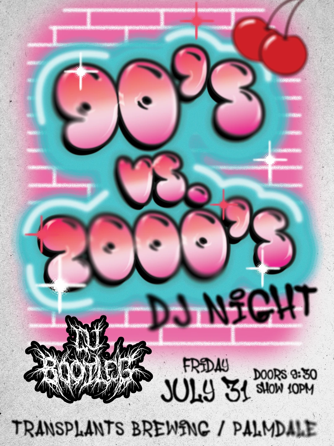 Event poster for dj