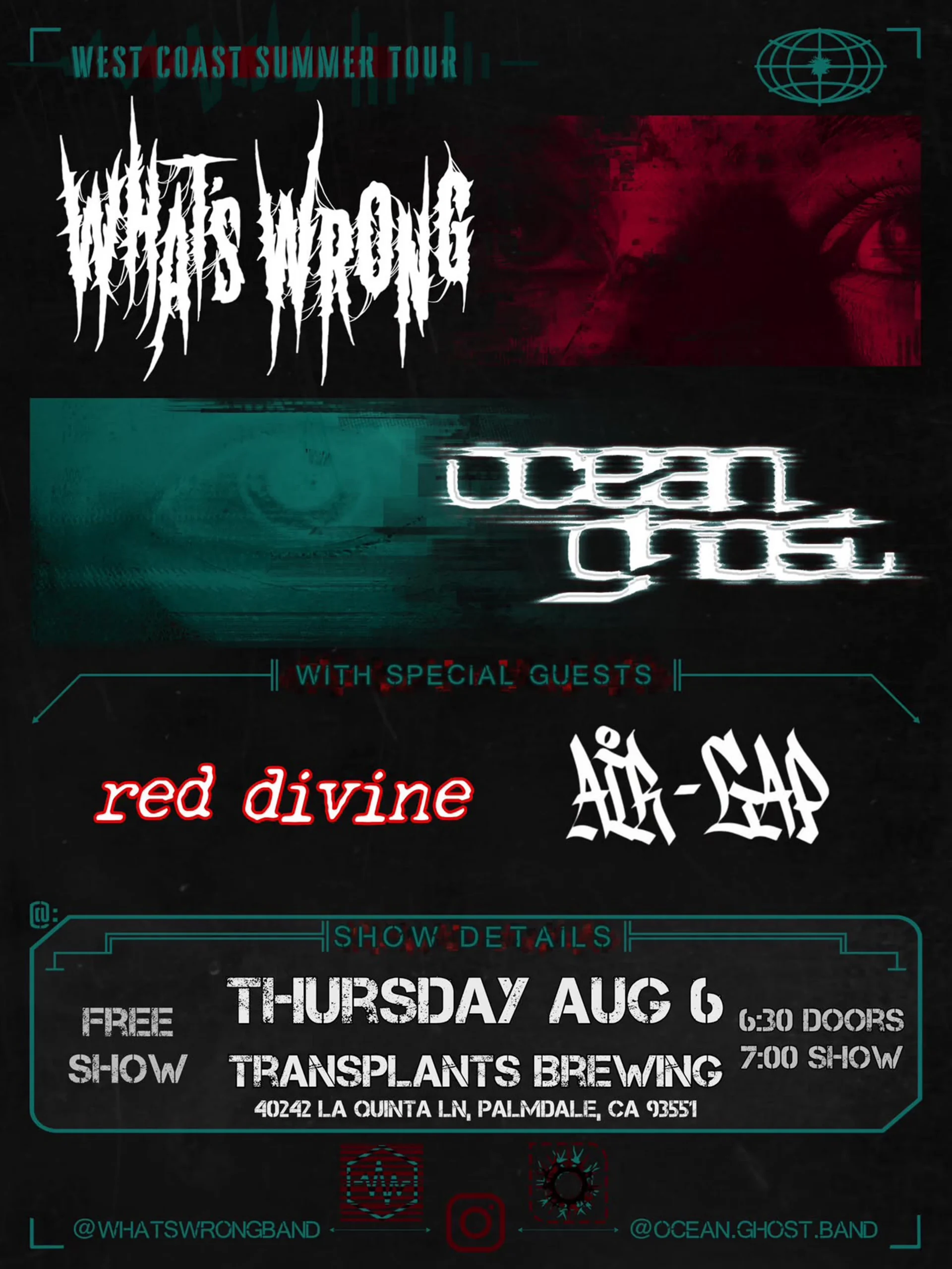 Event poster for concert