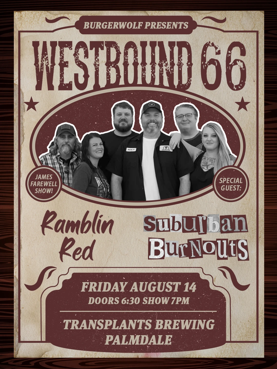 Event poster for concert