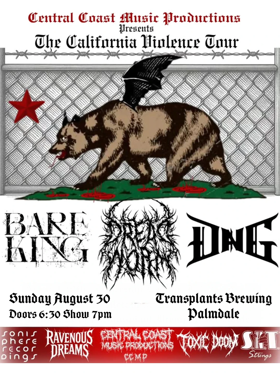 Event poster for concert