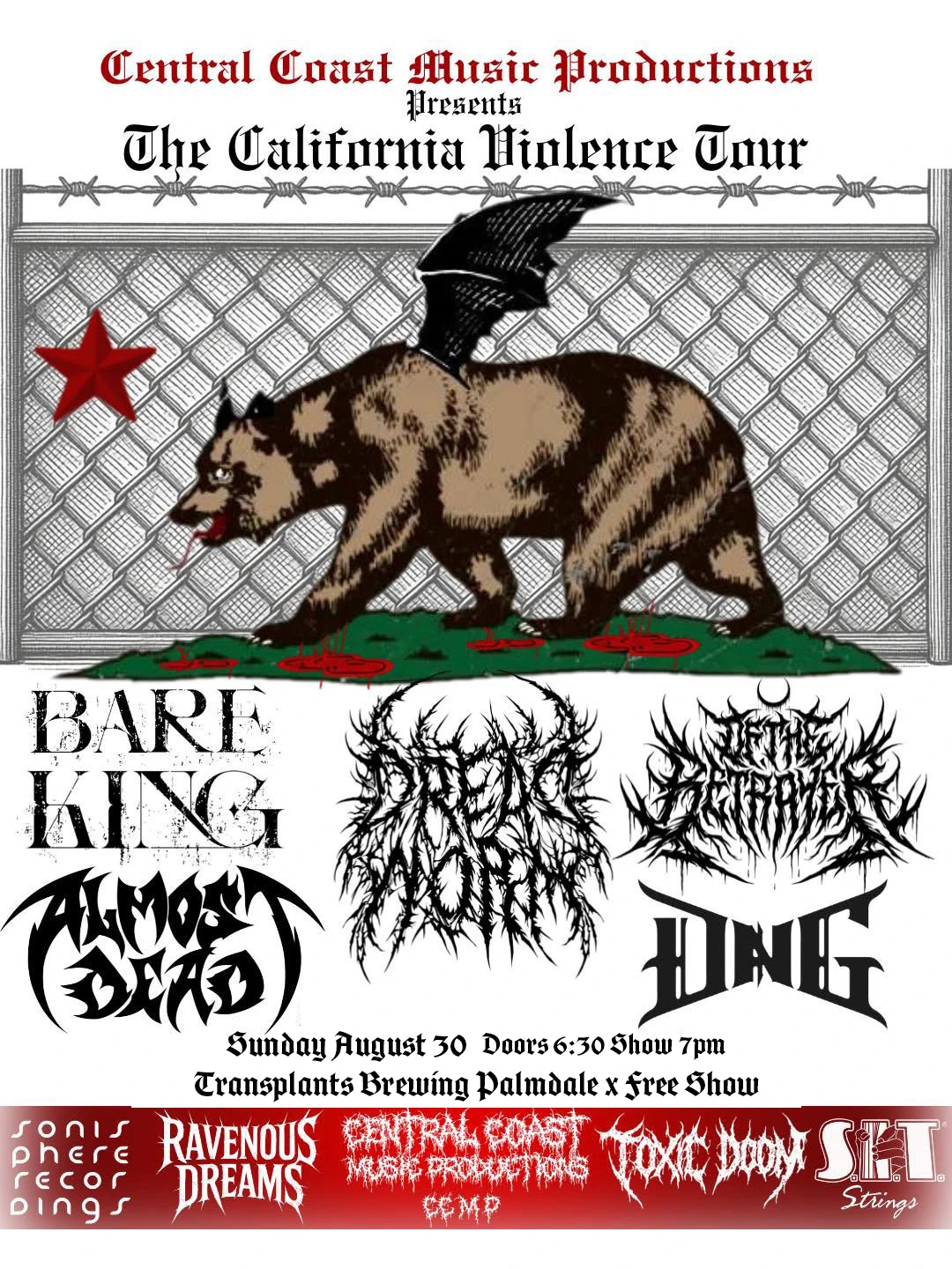 Event poster for concert